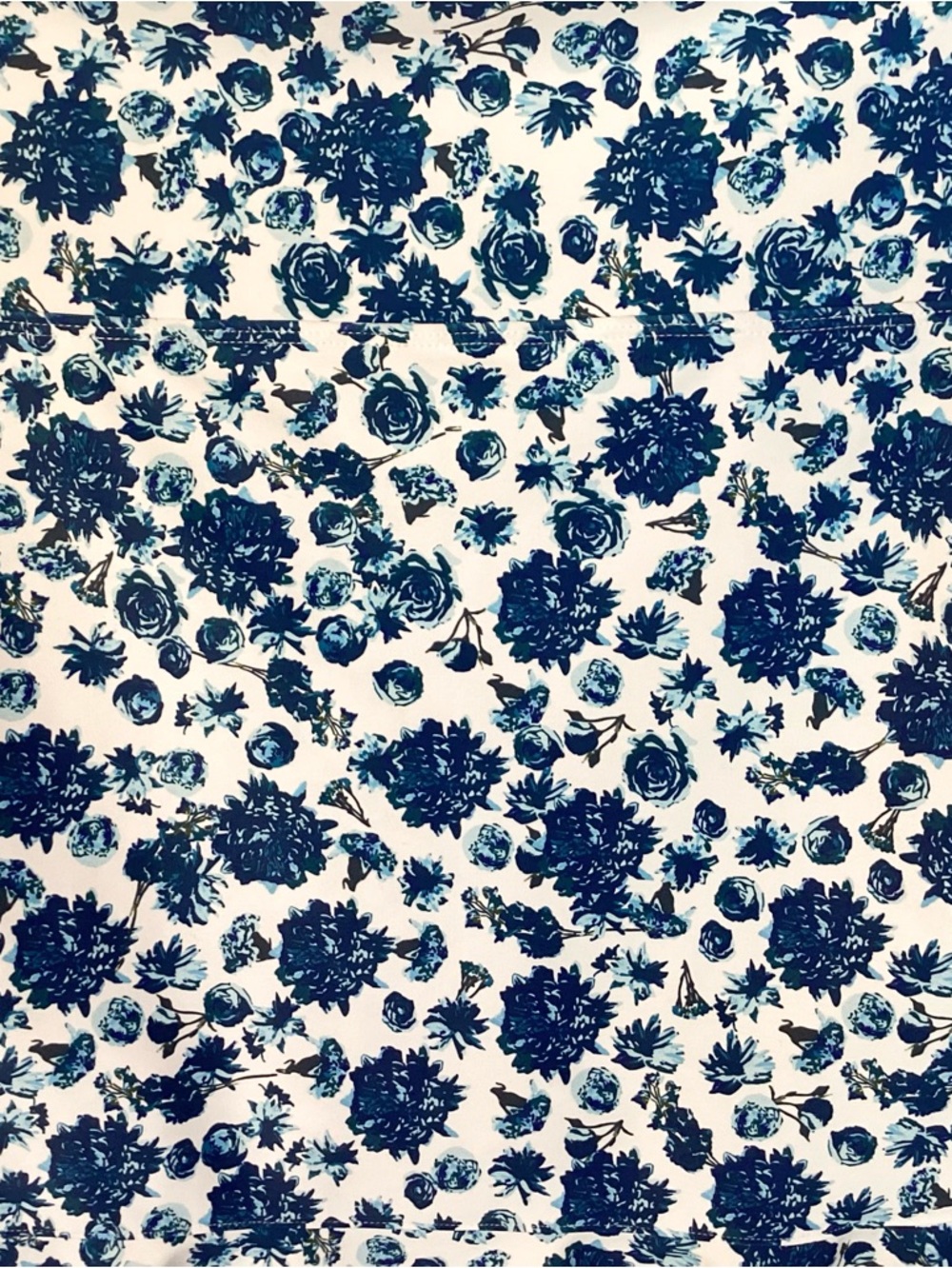 Albion Floral Santorini High Waisted Swim Skirt - Blue - XL - Picture 6 of 9